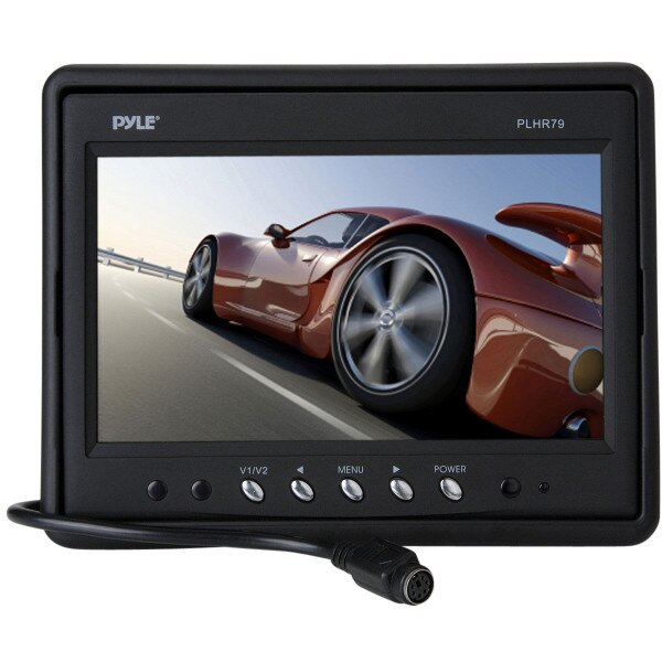 Pyle PLHR79 7" Widescreen Headrest Monitor Black